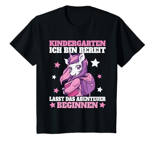 Kinder Kindergarten Ich Bin Bereit Kita Kind 2025 Kindergarten Kind T-Shirt Kinder Kindergarten Ich Bin Bereit Kita Kind 2025 Kindergarten Kind T-Shirt von Kindergarten Beginn Start Geschenk Mädchen Einhorn