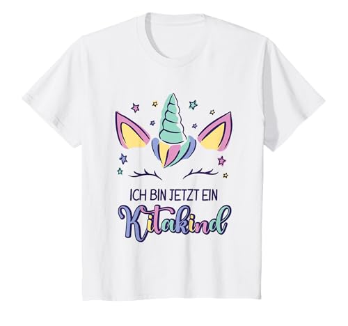 Kinder Kindergarten Ich Komme Einhorn Ich Bin Jetzt Ein Kita Kind T-Shirt Kinder Kindergarten Ich Komme Einhorn Ich Bin Jetzt Ein Kita Kind T-Shirt von Kindergarten Beginn Start Geschenk Mädchen Einhorn