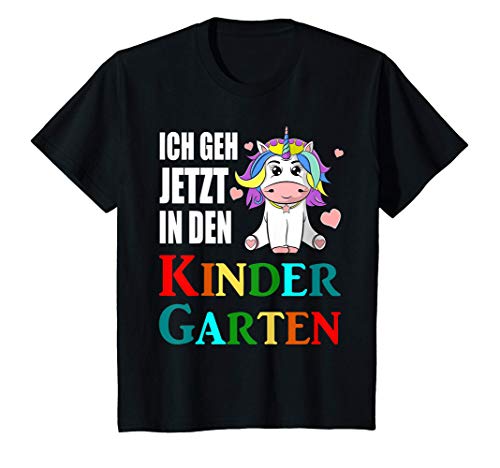 Kinder Ich geh jetzt in den Kindergarten Einhorn Mädchen Geschenk T-Shirt von Kindergarten Design Jungen & Mädchen by Pfalzpower