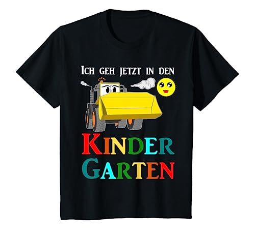 Kinder Ich geh jetzt in den Kindergarten Traktor Jungen Geschenk T-Shirt von Kindergarten Design Jungen & Mädchen by Pfalzpower