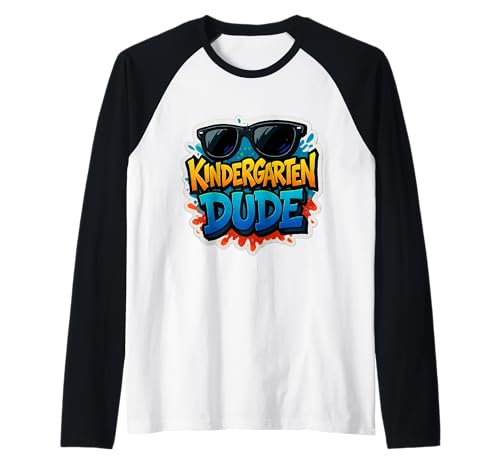Kindergarten Dude Sonnenbrille Back to School First Day Boys Raglan von Kindergarten Dude Products