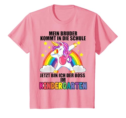 Kinder Mein Bruder Kommt In Die Schule Bin Ich Der Kindergartenboss T-Shirt Kinder Mein Bruder Kommt In Die Schule Bin Ich Der Kindergartenboss T-Shirt von Kindergarten Einschulung & Vorschule Designs