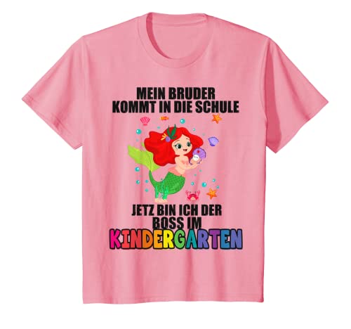 Kinder Mein Bruder Kommt In Die Schule Bin Ich Der Kindergartenboss T-Shirt Kinder Mein Bruder Kommt In Die Schule Bin Ich Der Kindergartenboss T-Shirt von Kindergarten Einschulung & Vorschule Designs
