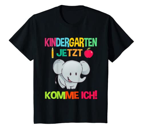 Kinder "Kindergarten Ich Komme" Kindergartenkind Elefant Kita T-Shirt Kinder "Kindergarten Ich Komme" Kindergartenkind Elefant Kita T-Shirt von Kindergarten Elefant Mädchen Jungen Kiga Kinder