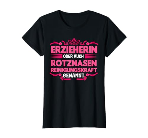 Kindergarten Erzieherin Geschenke T-Shirt für Damen - Schwarz, S - Cartoon-Thema - Geburtstag - Klassisch - U-Ausschnitt - Halbarm - Stretch - Erzieherinnen Kindergarten Erzieherin Geschenke T-Shirt für Damen - Schwarz, S - Cartoon-Thema - Geburtstag - Klassisch - U-Ausschnitt - Halbarm - Stretch - Erzieherinnen von Kindergarten Erzieherin Geschenke
