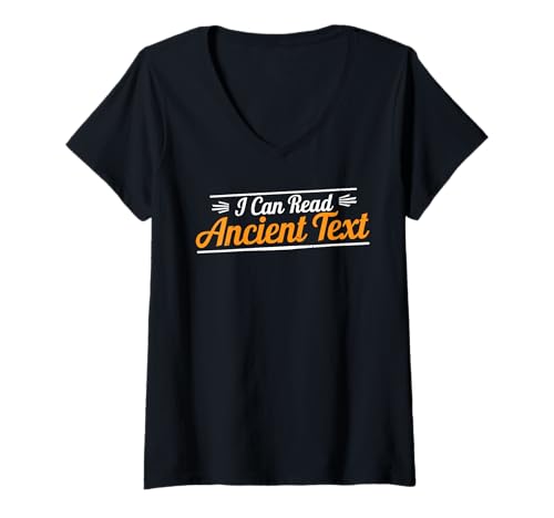 Damen I Can Read Ancient Text Kindergärtnerin - T-Shirt mit V-Ausschnitt Damen I Can Read Ancient Text Kindergärtnerin - T-Shirt mit V-Ausschnitt von Kindergarten Erzieherin Humor