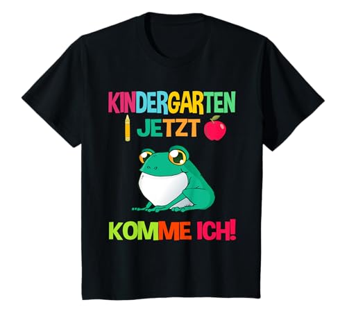 Kinder "Kindergarten Ich Komme" Kindergartenkind Frosch Kita T-Shirt Kinder "Kindergarten Ich Komme" Kindergartenkind Frosch Kita T-Shirt von Kindergarten Frosch Mädchen Jungen Kiga Outfit