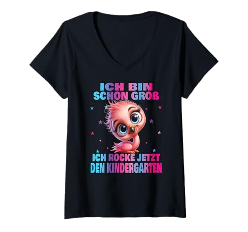 Damen Kindergarten Kita Start Anfang Kindergartenkind 2025 Einhorn T-Shirt mit V-Ausschnitt Damen Kindergarten Kita Start Anfang Kindergartenkind 2025 Einhorn T-Shirt mit V-Ausschnitt von Kindergarten Geschenk Mädchen Unicorn Einhorn