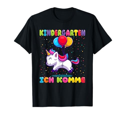 Kindergartenkind Mädchen Einhorn Kindergarten ich komme KiGa T-Shirt Kindergartenkind Mädchen Einhorn Kindergarten ich komme KiGa T-Shirt von Kindergarten Geschenk Mädchen mit Kindi Unicorn