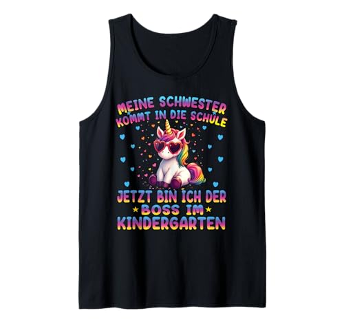 Einhorn Kita Anfang Kindergaten Geschenk Unicorn Mädchen Tank Top von Kindergarten Kita Geschenk & T-Shirt Kinder