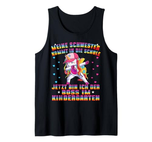 Einhorn Kita Anfang Kindergaten Geschenk Unicorn Mädchen Tank Top von Kindergarten Kita Geschenk & T-Shirt Kinder