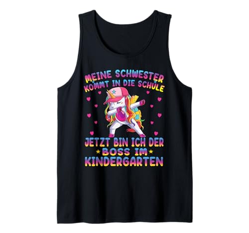 Einhorn Kita Anfang Kindergaten Geschenk Unicorn Mädchen Tank Top von Kindergarten Kita Geschenk & T-Shirt Kinder