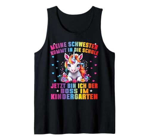 Einhorn Kita Anfang Kindergaten Geschenk Unicorn Mädchen Tank Top von Kindergarten Kita Geschenk & T-Shirt Kinder