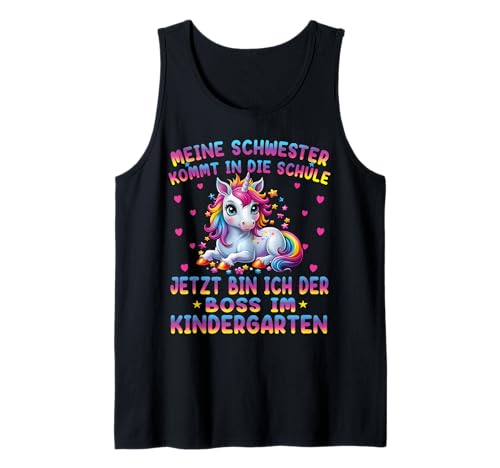 Einhorn Kita Anfang Kindergaten Geschenk Unicorn Mädchen Tank Top von Kindergarten Kita Geschenk & T-Shirt Kinder