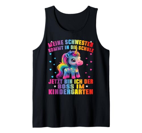 Einhorn Kita Anfang Kindergaten Geschenk Unicorn Mädchen Tank Top von Kindergarten Kita Geschenk & T-Shirt Kinder