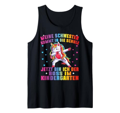 Einhorn Kita Anfang Kindergaten Geschenk Unicorn Mädchen Tank Top von Kindergarten Kita Geschenk & T-Shirt Kinder