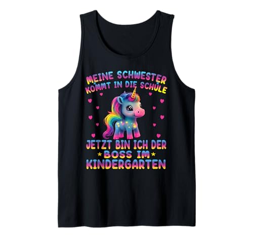 Einhorn Kita Anfang Kindergaten Geschenk Unicorn Mädchen Tank Top von Kindergarten Kita Geschenk & T-Shirt Kinder