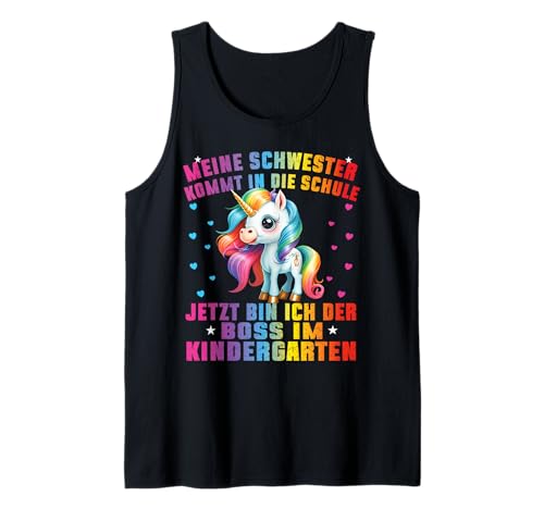 Einhorn Kita Anfang Kindergaten Geschenk Unicorn Mädchen Tank Top von Kindergarten Kita Geschenk & T-Shirt Kinder