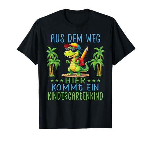 Kindergarten Kita Start Kindergartenkind 2025 T-Rex Jungs T-Shirt von Kindergarten Kita Geschenk & T-Shirt Kinder