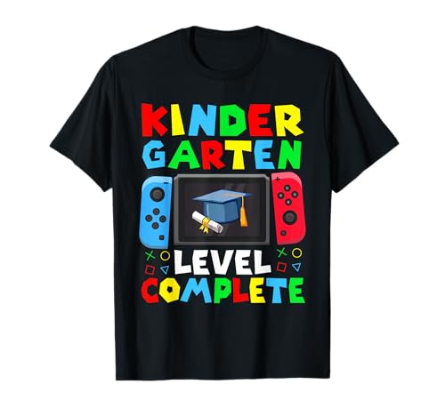 Kindergarten Level Komplette Abschlussklasse 2025 Gamer Jungen T-Shirt Kindergarten Level Komplette Abschlussklasse 2025 Gamer Jungen T-Shirt von Kindergarten Level Complete Graduation Class 2025