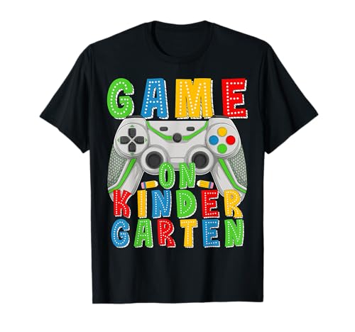 Game On Kindergarten Back to School Gamer Jungen Kinder Level T-Shirt Game On Kindergarten Back to School Gamer Jungen Kinder Level T-Shirt von Kindergarten Level Unlocked Gamer Designs Co.