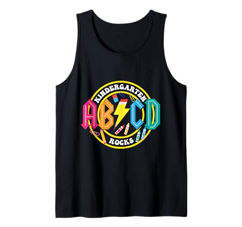 Kindergarten Rocks - ABCD Schulanfang für Lehrer und Kinder Tank Top Kindergarten Rocks - ABCD Schulanfang für Lehrer und Kinder Tank Top von Kindergarten Rockstar Shirts & Gifts