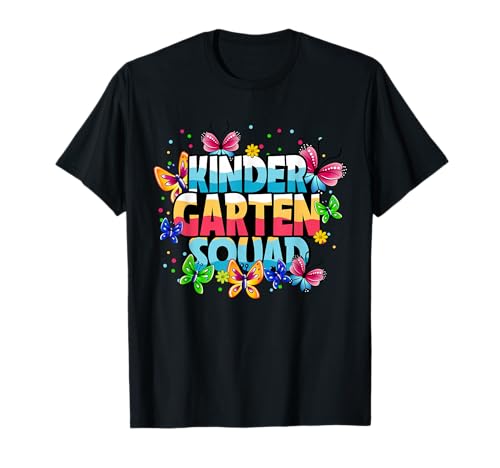 Kindergarten Squad Schmetterlinge Kinder Mädchen Back to School T-Shirt Kindergarten Squad Schmetterlinge Kinder Mädchen Back to School T-Shirt von Kindergarten Squad Butterflies Back To School