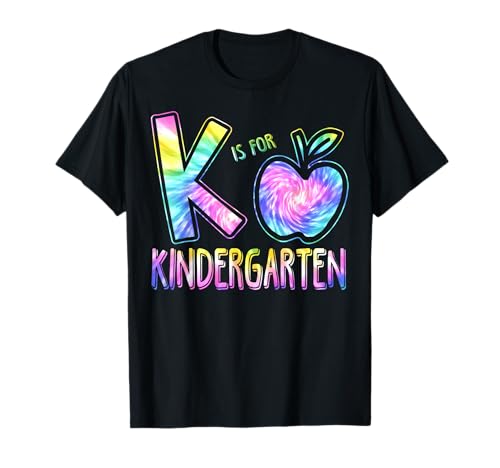 K is for Kindergarten Lehrer Tie Dye Back to School Kinder T-Shirt K is for Kindergarten Lehrer Tie Dye Back to School Kinder T-Shirt von Kindergarten Teacher Tie Dye Back to School Kinder