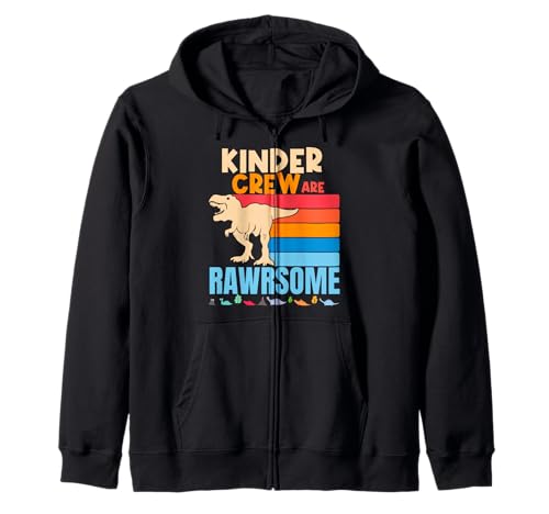 Kinder Crew Kindergarten Lehrer Kids Are Awesome Dinosaurier Kapuzenjacke Kinder Crew Kindergarten Lehrer Kids Are Awesome Dinosaurier Kapuzenjacke von Kindergarten Teachers Dinosaur Apparel