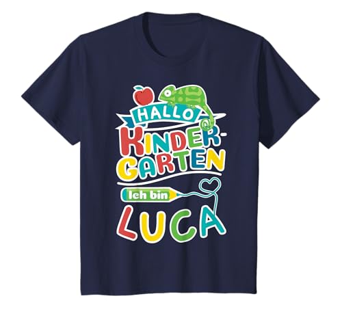 Kinder Name Luca T-Shirt Hallo Kindergarten Niedliches Motiv T-Shirt Kinder Name Luca T-Shirt Hallo Kindergarten Niedliches Motiv T-Shirt von Kindergarten Vornamen Name Personalisierte Designs