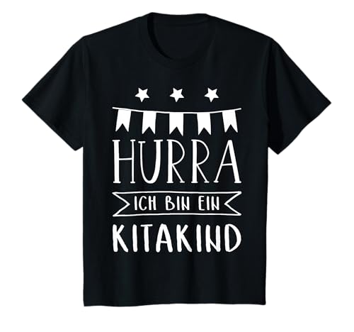Kinder Hurra Ich bin ein Kitakind I Geschenk Kita 2025 T-Shirt von Kindergarten Vorschule Designs