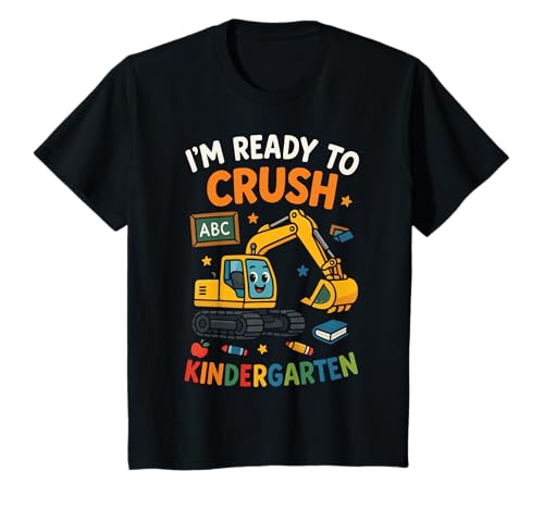 Kinder I'm Ready to Crush Kindergarten T-Shirt Kinder I'm Ready to Crush Kindergarten T-Shirt von Kindergarten Vorschule Junge Bagger