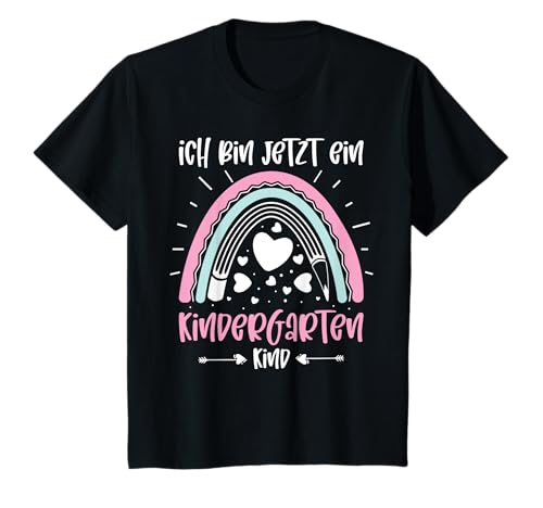 Kindergartenkind 2025 Süßes Regenbogen Kindergarten Mädchen T-Shirt von Kindergartenkind Kitastart Mädchen Kita Erster Tag