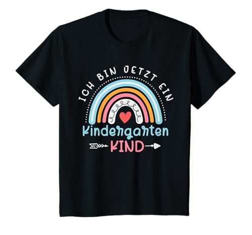 Kindergartenkind 2025 Süßes Regenbogen Kindergarten Mädchen T-Shirt von Kindergartenkind Kitastart Mädchen Kita Erster Tag