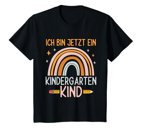 Kindergartenkind 2025 Süßes Regenbogen Kindergarten Mädchen T-Shirt von Kindergartenkind Kitastart Mädchen Kita Erster Tag