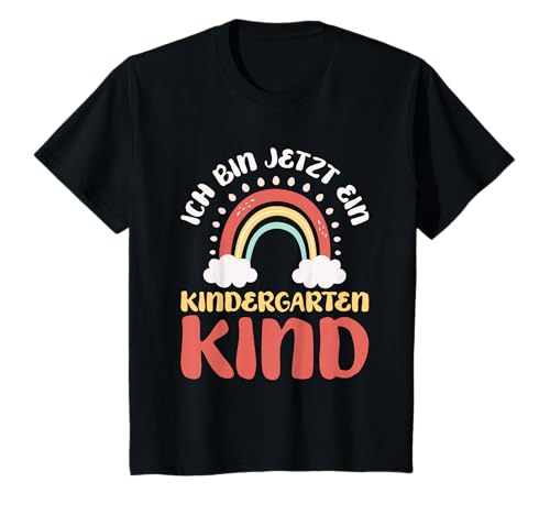 Kinder Kindergartenkind 2024 Süßes Regenbogen Kindergarten Mädchen T-Shirt von Kindergartenkind Kitastart Mädchen Kita Erster Tag