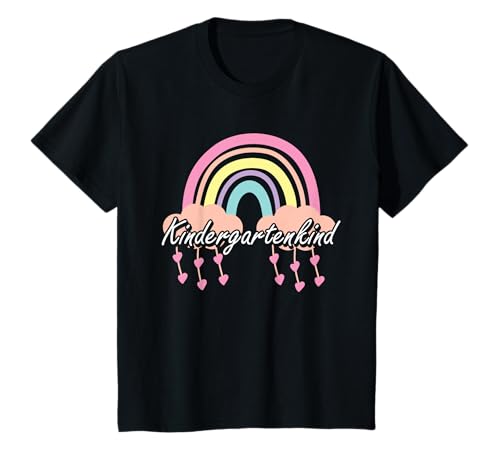 Kinder Kindergartenkind 2024 Süßes Regenbogen Kindergarten Mädchen T-Shirt von Kindergartenkind Kitastart Mädchen Kita Erster Tag