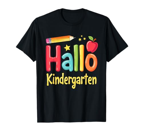 Hallo Kindergarten Kindergartenkind Mädchen Junge Erzieherin T-Shirt Hallo Kindergarten Kindergartenkind Mädchen Junge Erzieherin T-Shirt von Kindergartestart Geschenk Erzieher für Kindi
