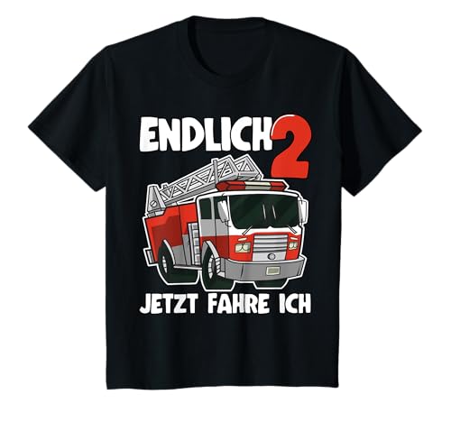 Kinder 2. Geburtstag Jungs Feuerwehrauto Endlich 2 Feuerwehr T-Shirt Kinder 2. Geburtstag Jungs Feuerwehrauto Endlich 2 Feuerwehr T-Shirt von Kindergeburtstag 2 Jahre Feuerwehrauto Geschenke