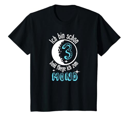 Astronaut Kinder Ich fliege zum Mond Jungen 3. Geburtstag T-Shirt Astronaut Kinder Ich fliege zum Mond Jungen 3. Geburtstag T-Shirt von Kindergeburtstag 3. Jahre Weltraum Beruf Astronaut