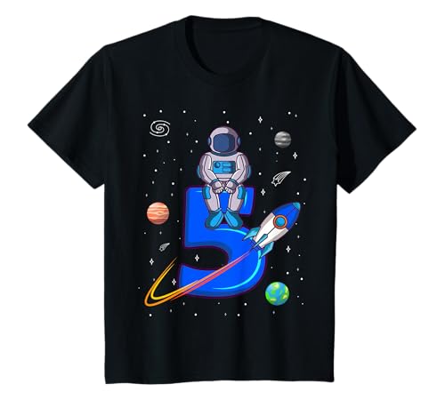 Astronaut 5. Geburtstag Weltraum Geschenk Für Jungen 5 Jahre T-Shirt Astronaut 5. Geburtstag Weltraum Geschenk Für Jungen 5 Jahre T-Shirt von Kindergeburtstag Astronaut Weltraum Geschenk Junge