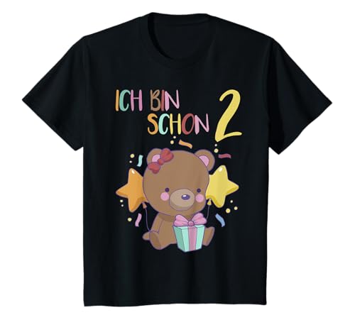 2. Geburtstag Mädchen 2 Jahre Bär Niedliches Geburtstags T-Shirt 2. Geburtstag Mädchen 2 Jahre Bär Niedliches Geburtstags T-Shirt von Kindergeburtstag Bär Mädchen Geburtstag Geschenk