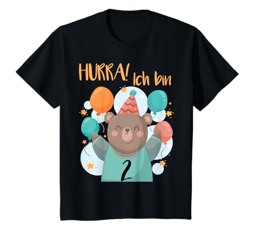2. Geburtstag Mädchen & Junge 2 Jahre Bär Geburtstags T-Shirt 2. Geburtstag Mädchen & Junge 2 Jahre Bär Geburtstags T-Shirt von Kindergeburtstag Bär Mädchen & Junge Geschenk