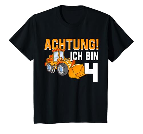 4. Geburtstag Jungen 4 Jahre Bagger Baustellen Geburtstags T-Shirt 4. Geburtstag Jungen 4 Jahre Bagger Baustellen Geburtstags T-Shirt von Kindergeburtstag Bagger Baustelle Party Geschenk