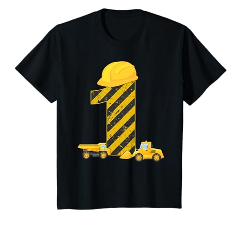 Bagger 1. Geburtstag T-Shirt Jungen 1 Jahr Shirt Baustelle T-Shirt Bagger 1. Geburtstag T-Shirt Jungen 1 Jahr Shirt Baustelle T-Shirt von Kindergeburtstag Bauarbeiter Kostüm