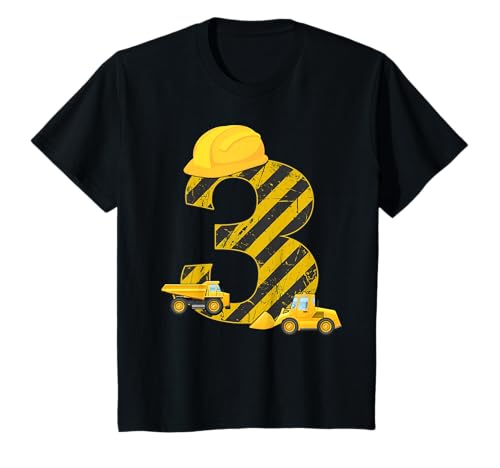 Bagger 3. Geburtstag T-Shirt Jungen 3 Jahre Shirt Baustelle T-Shirt Bagger 3. Geburtstag T-Shirt Jungen 3 Jahre Shirt Baustelle T-Shirt von Kindergeburtstag Bauarbeiter Kostüm