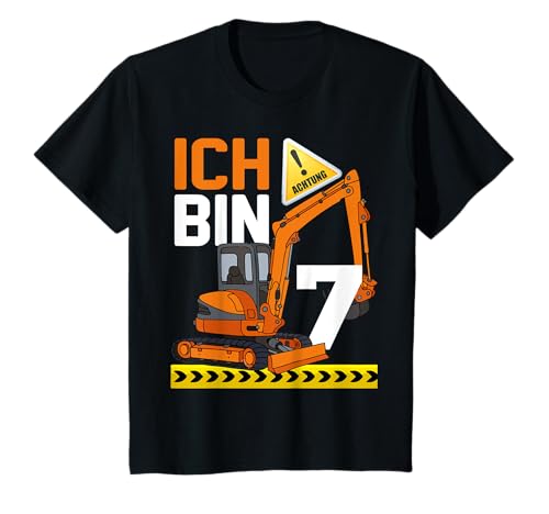 7. Geburtstag Jungen 7 Jahre Baustellen Bagger Geburtstags T-Shirt 7. Geburtstag Jungen 7 Jahre Baustellen Bagger Geburtstags T-Shirt von Kindergeburtstag Baustelle Bagger Party Geschenk