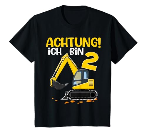 Kinder 2 Jahre alter Bagger 2. Geburtstagskind 2 Jahre Bauidee T-Shirt Kinder 2 Jahre alter Bagger 2. Geburtstagskind 2 Jahre Bauidee T-Shirt von Kindergeburtstag Bekleidung Jungen & Mädchen