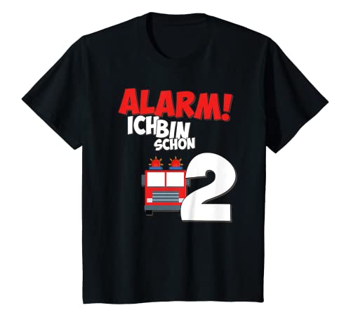 Kinder Feuerwehrauto 2. Geburtstag Jungen 2 Jahre T-Shirt Kinder Feuerwehrauto 2. Geburtstag Jungen 2 Jahre T-Shirt von Kindergeburtstag Designs für Jungen & Mädchen