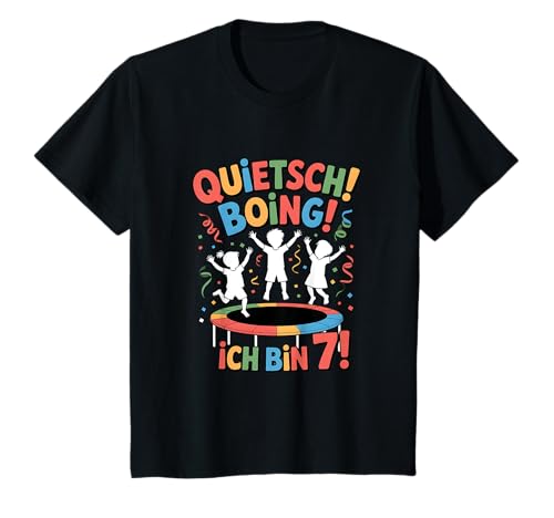 Kinder Geburtstagsshirt Trampolin Geburtstag 7 Jahre T-Shirt Kinder Geburtstagsshirt Trampolin Geburtstag 7 Jahre T-Shirt von Kindergeburtstag Designs